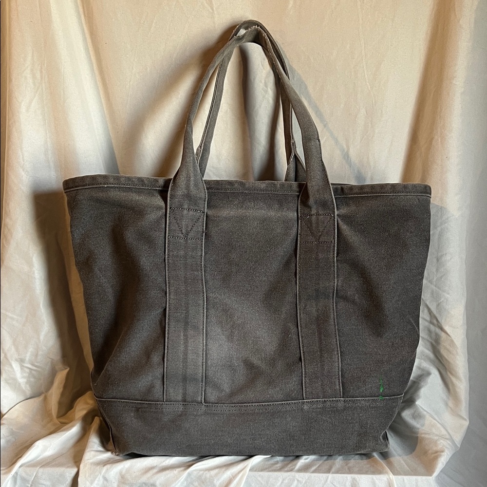 TOMS Dark Gray Canvas Duffel Tote-Work Bag